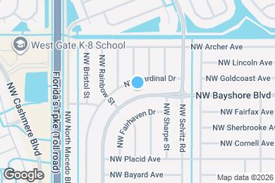 Map image of the property - 742 NW Bayshore Blvd