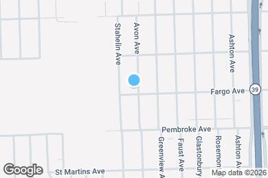 Map image of the property - 20011 Avon Ave