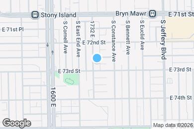 Map image of the property - 7249 S Ridgeland Ave