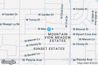 Map image of the property - 5240 W Desert Cove Ave