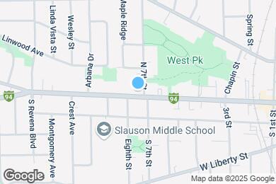 Map image of the property - 910 W Huron St