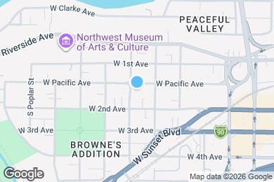 Map image of the property - 1925 W Pacific Ave