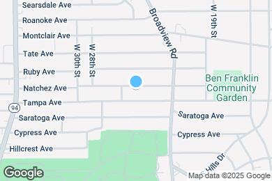 Map image of the property - 2401 Natchez Ave