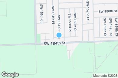 Map image of the property - 15432 SW 183rd Terrace