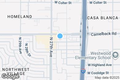 Map image of the property - 2618 W Mariposa St