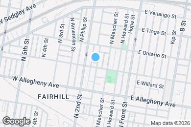 Map image of the property - 3308 N Hancock St