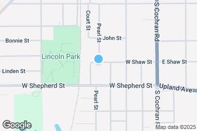 Map image of the property - 327 W Shaw St