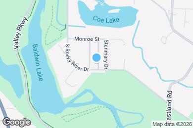 Map image of the property - 355 S Rocky River Dr