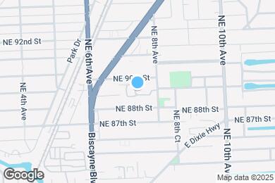 Map image of the property - 8940 NE 8th Ave