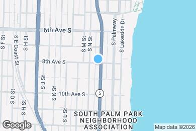 Map image of the property - 801 S Federal Hwy