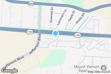 Map image of the property - Jefferson Post Apartments