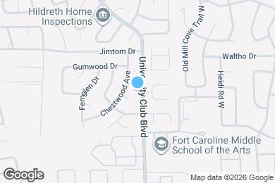 Map image of the property - 3920 University Club Blvd