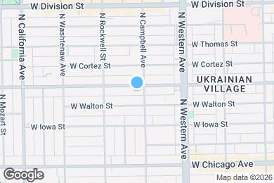 Map image of the property - 2509 W Augusta Blvd