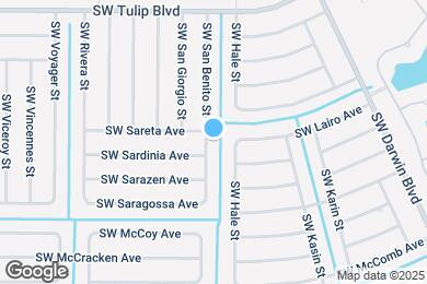 Map image of the property - 3611 SW San Benito St