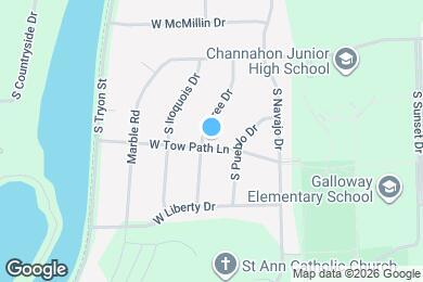 Map image of the property - 24241 S Cree Dr
