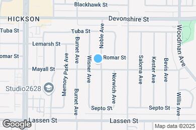Map image of the property - 10109 Noble Ave