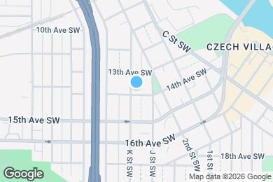 Map image of the property - 1329 K St SW