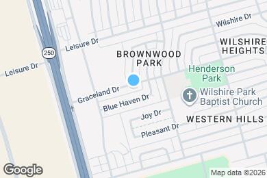 Map image of the property - 5105 Graceland Dr
