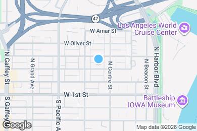 Map image of the property - 346 -348 1/2 W Sepulveda Street