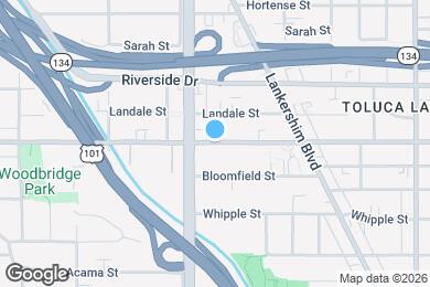 Map image of the property - 10942 Moorpark St