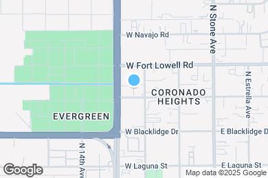 Map image of the property - 354 W Delano St