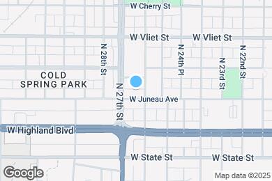 Map image of the property - 2610 W Juneau Ave