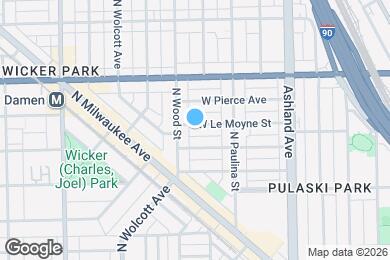 Map image of the property - 1743 W Le Moyne St