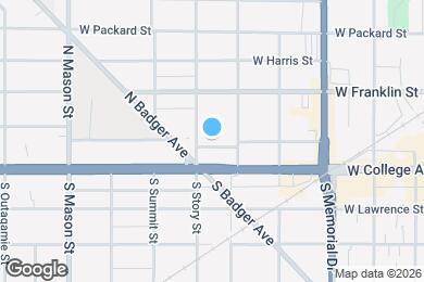 Map image of the property - 920 W Washington St
