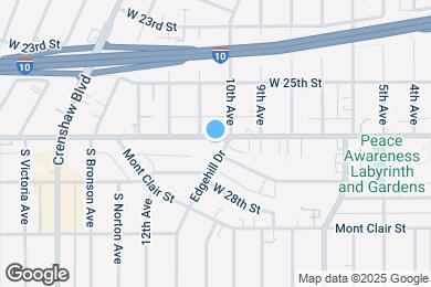 Map image of the property - 4002 W Adams Blvd