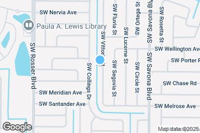 Map image of the property - 3020 SW Vittorio St