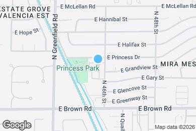 Map image of the property - 4549 E Granada St