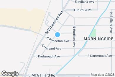 Map image of the property - 1610 E Princeton Ave