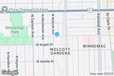 Map image of the property - 1828 W Lawrence Ave