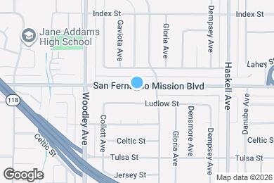 Map image of the property - 16034 San Fernando Mission Blvd