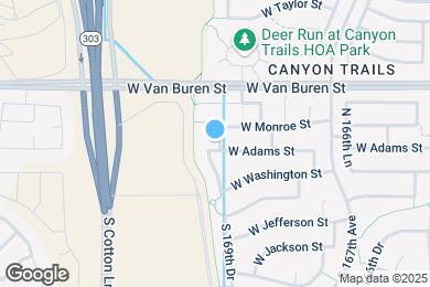 Map image of the property - 16910 W Adams St