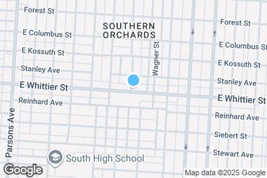 Map image of the property - 798 E Whittier St