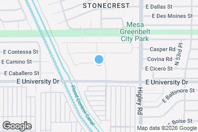 Map image of the property - 5033 E Covina St