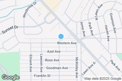 Map image of the property - 1196 Western Ave