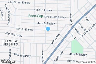 Map image of the property - 1511 45th St Ensley