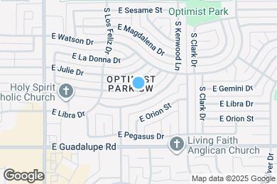 Map image of the property - 1911 E Gemini Dr