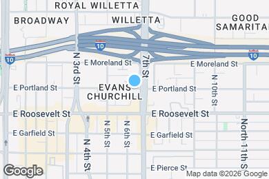 Map image of the property - 615 E Portland St