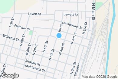 Map image of the property - 419 Fletcher St