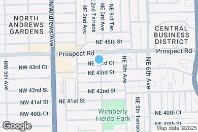 Map image of the property - 280 NE 43rd Ct