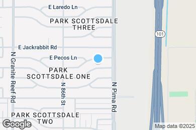 Map image of the property - 8726 E Bonnie Rose Ave