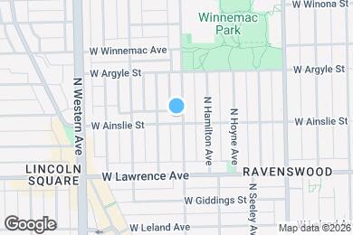 Map image of the property - 2204 W Ainslie St