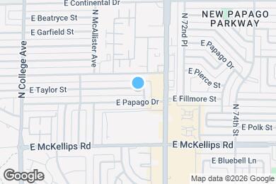 Map image of the property - 727 E Taylor St