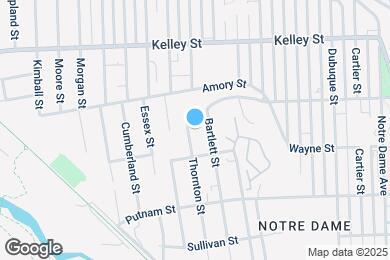 Map image of the property - 381 Thornton St