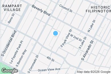 Map image of the property - 227 S Carondelet St