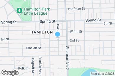 Map image of the property - 1409 Oakland St