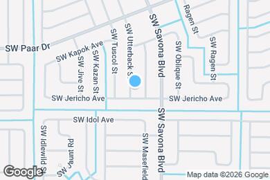 Map image of the property - 4275 SW Utterback St